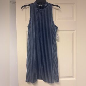 Mudd Navy Velvet Midi Dress